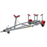 Remorque à un essieu pour voiliers - Capacité : 1 600 kg