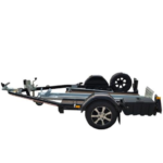 Remorque inclinable pour moto KXL175 avec roues en aluminium noir